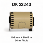 Brother DK-22243 Muadili Etiket  102 mm x 30,48 m Sürekli 