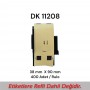 Brother DK-11208 Muadili Etiket  38 mm x 90 mm 400 Adet Adres Beyaz 
