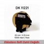 Brother DK-11221 Muadili Etiket  23 mm x 23 mm 1000 Adet  
