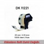 Brother DK-11221 Muadili Etiket  23 mm x 23 mm 1000 Adet  