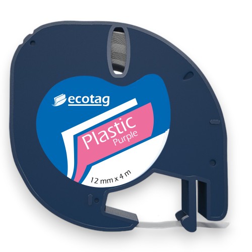 Dymo Letratag Muadili Plastik Serit Etiket Pembe 12 mm x 4 m
