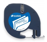 Dymo Letratag Muadili Plastik Serit Etiket Beyaz 12 mm x 4 m
